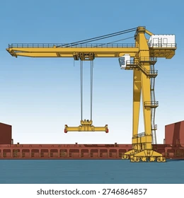 Crane-assisted industrial vessel and equipment positioning at plant site